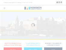 Tablet Screenshot of hobokenchamber.com